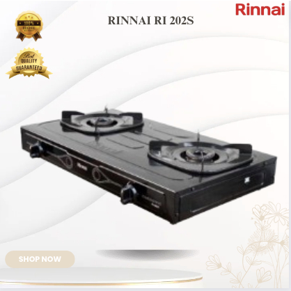 RINNAI KOMPOR GAS 2 TUNGKU RI 202S Kompor Gas TERMURAH ORIGINAL/RI-202S/RI202S/202S/RI 202 S