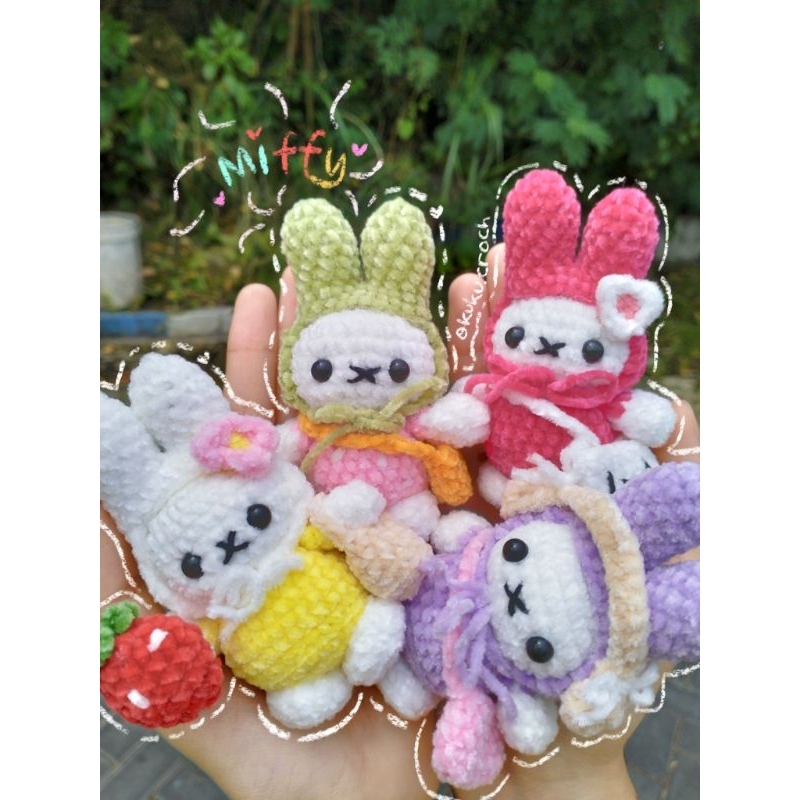 gantungan kunci miffy/crochet miffy