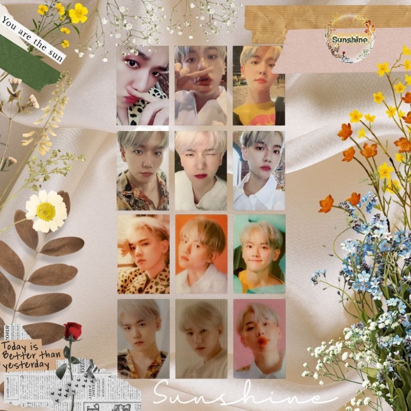 PC PHOTOCARD BAEKHYUN 1ST JAPAN MINI ALBUM ( SET 12 PC )