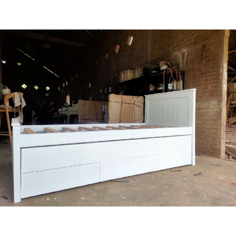 Dipan Sorong laci modren minimalis terbaru (200x120)