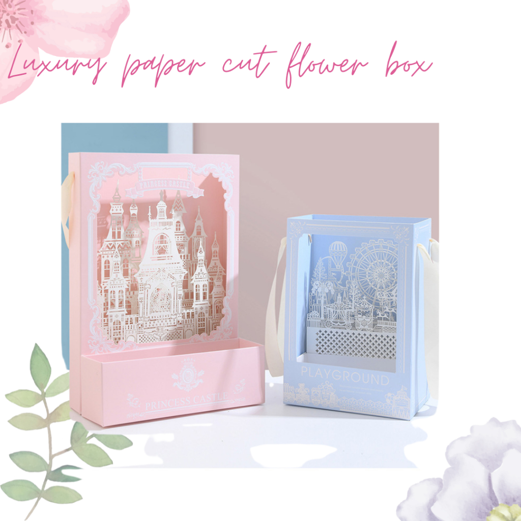 

Luxury Paper Cut Flower Box