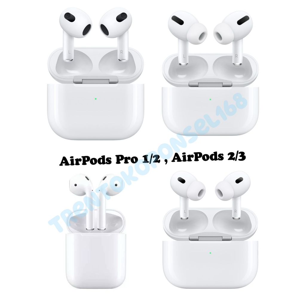 Apple Airpods 3/Airpods 2/AirPods Pro 1/AirPods Pro 2 second original 100% With Wireless Charging Case Ex International