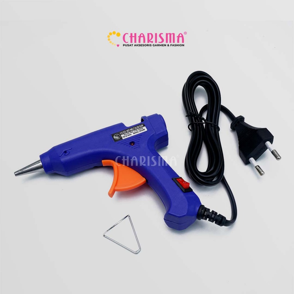 

Charisma Glue Gun Lem Tembak - Glue Gun mini / Hot Melt Glue Gun 20 Watt / Lem Tembak listrik Glue Stick