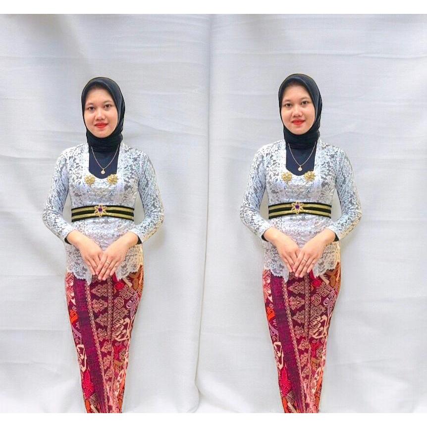 BESTPROMO Kebaya Modern Brukat Bali Melar Atasan Kebaya Brukat Kutu Baru Murah Grosir Baju Adat