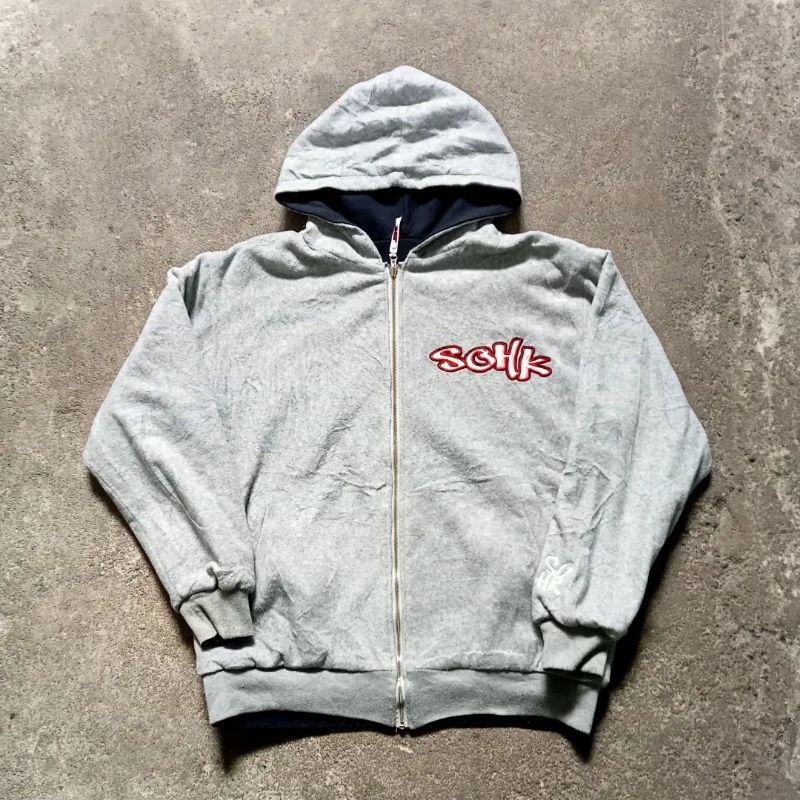 Vintage y2k SOHK Zipper Hoodie Jacket Bisa Bolak Balik Big Logo Not Fubu - Jnco - Ecko - Rocawear - 