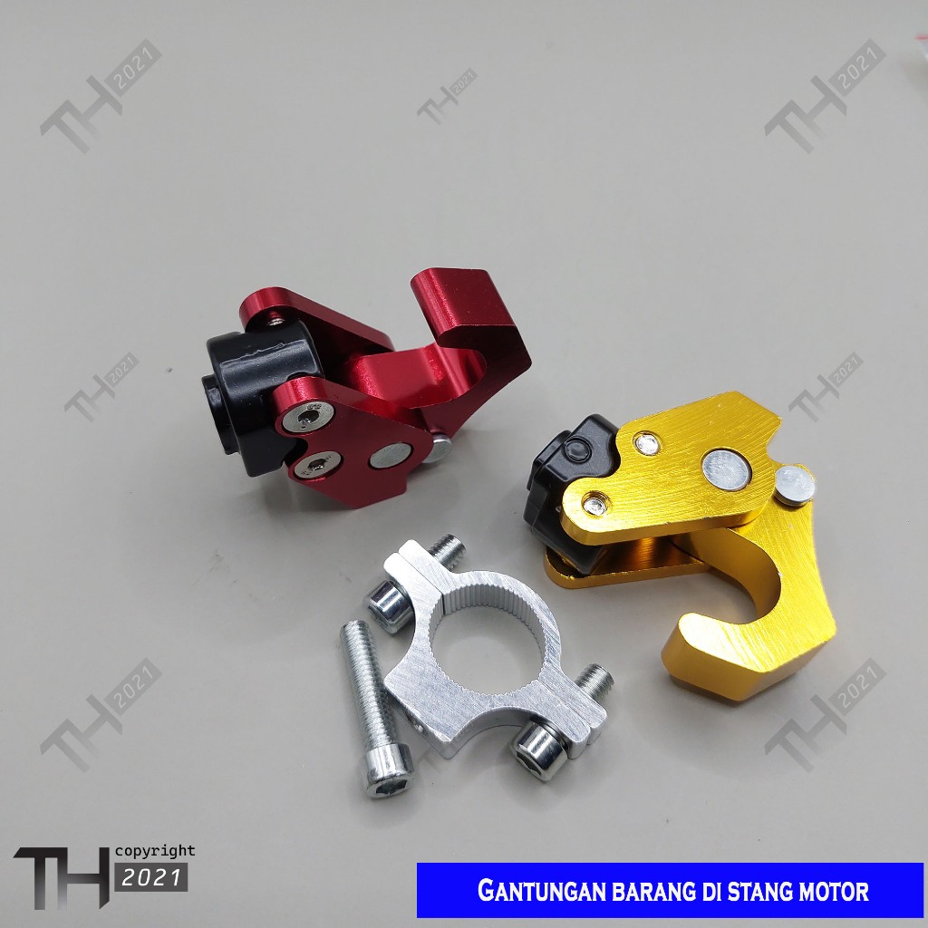 gantungan barang stang motor bonus klema dan baut tinggal pasang/gantungan barang motor pcx adv vixi