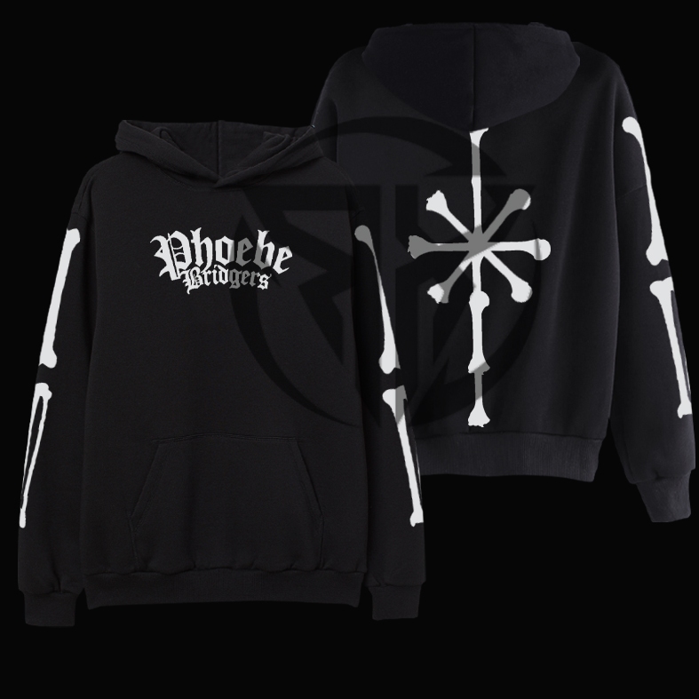 Hoodie Skul Skena Retro Unisex Tulang