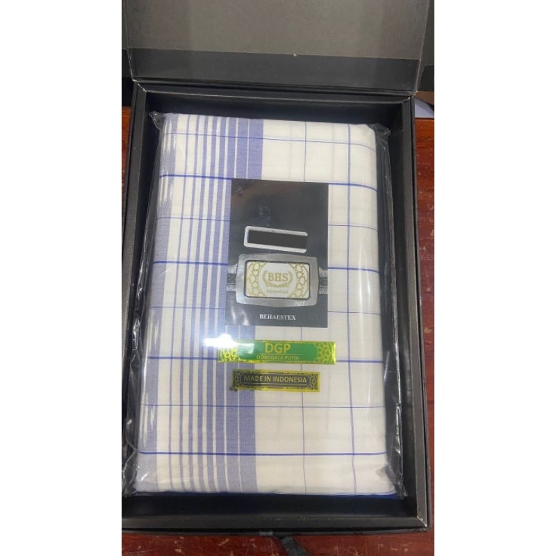 BHS MERCERIZED putih kotak kotak (stok terbatas )