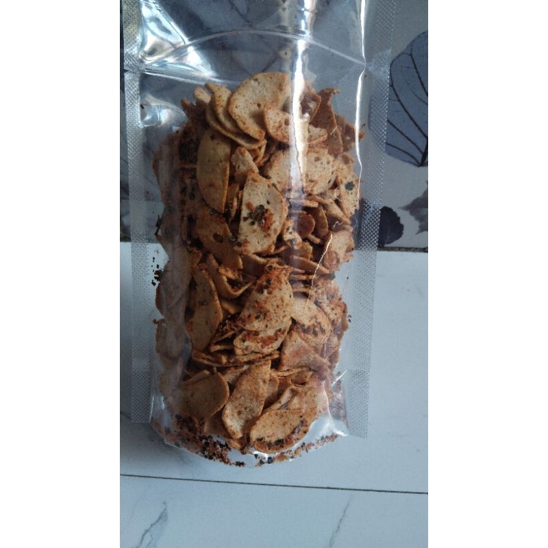 

basreng premium kriuk varian pedas manis daun jeruk kemasan 250 gram