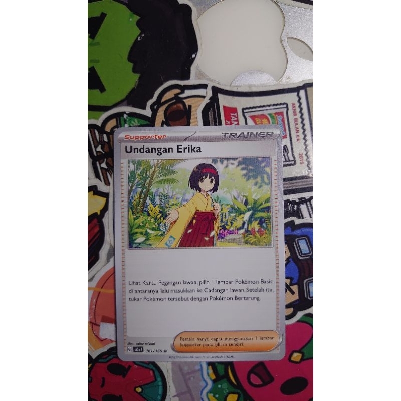 Kartu Pokemon / TCG pokemon Indonesia version. undangan erika