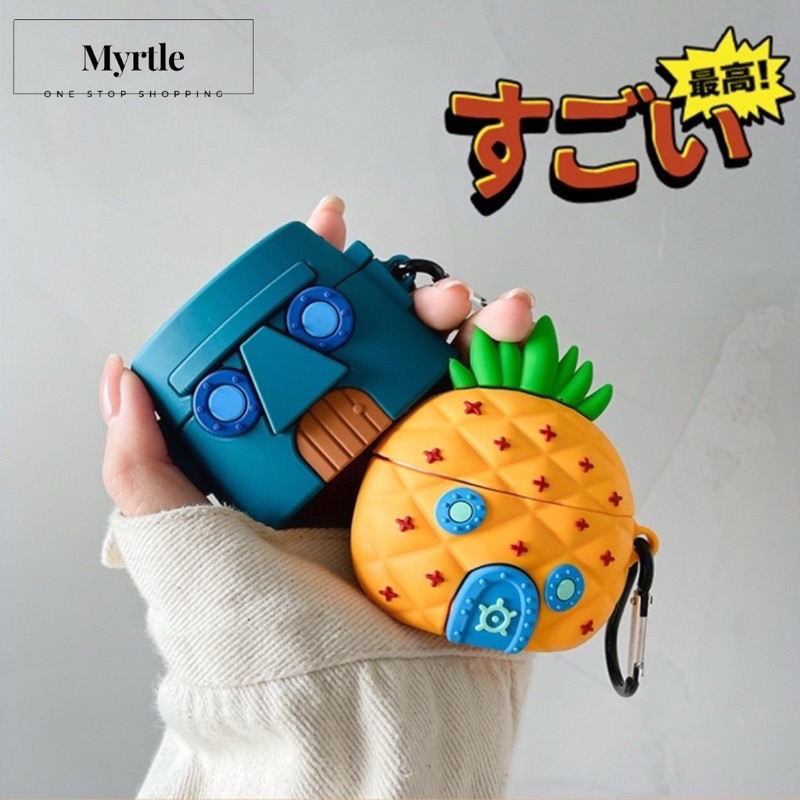 Case Airpods RUMAH SPONGEBOB SQUIDWARD Pro Pro2 Gen3