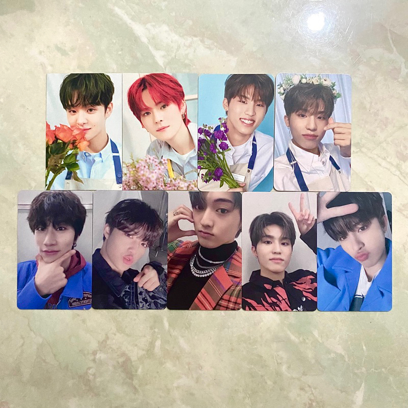 pc yoshi jihoon binder blooming, jeongwoo tincase blooming, yedam doyoung haruto junghwan applewood 