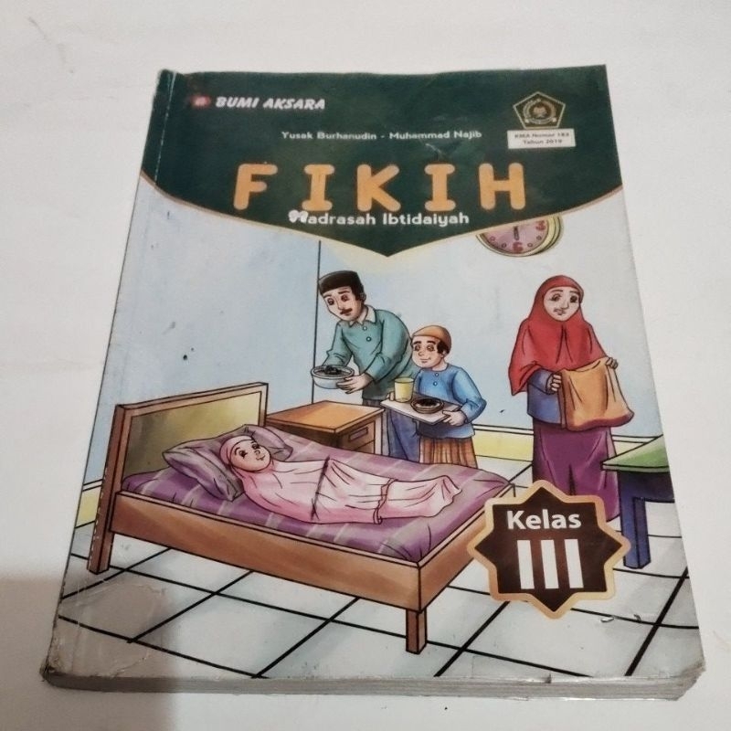 BUKU ORI FIKIH KELAS 3 SD PENERBIT BUMI AKSARA KMA NO 183 TAHUN 2019