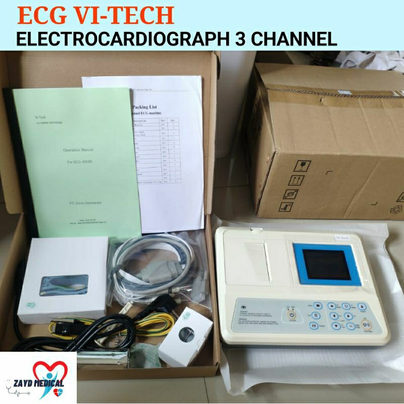 ECG/ EKG 3 CHANNEL VI TECH/ ECG 3 CHANNEL