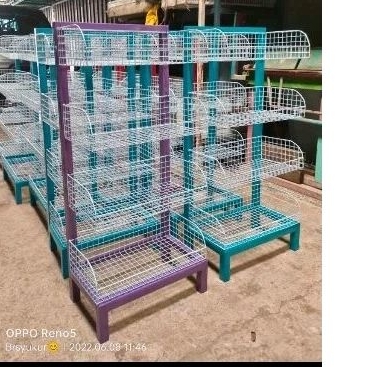 Rak toko warung snack chiki ciki serbaguna murah 4susun