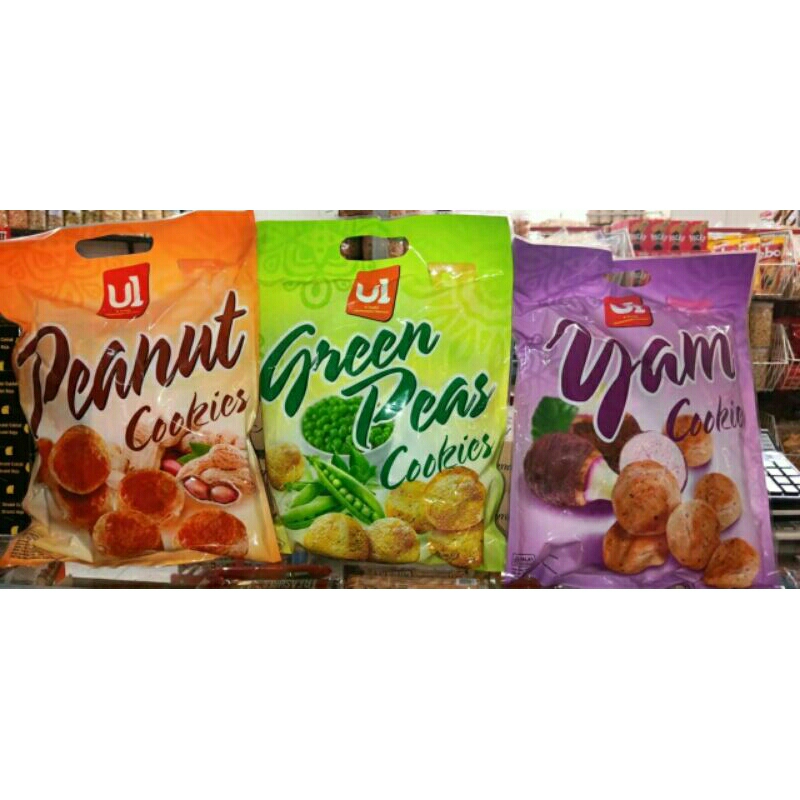 U1 COOKIES 350 GRAM KUE IMPORT HALAL ENAK COOKIES IMPORT MURAH MALAYSIA KUE TALAS COOKIES KACANG MUR
