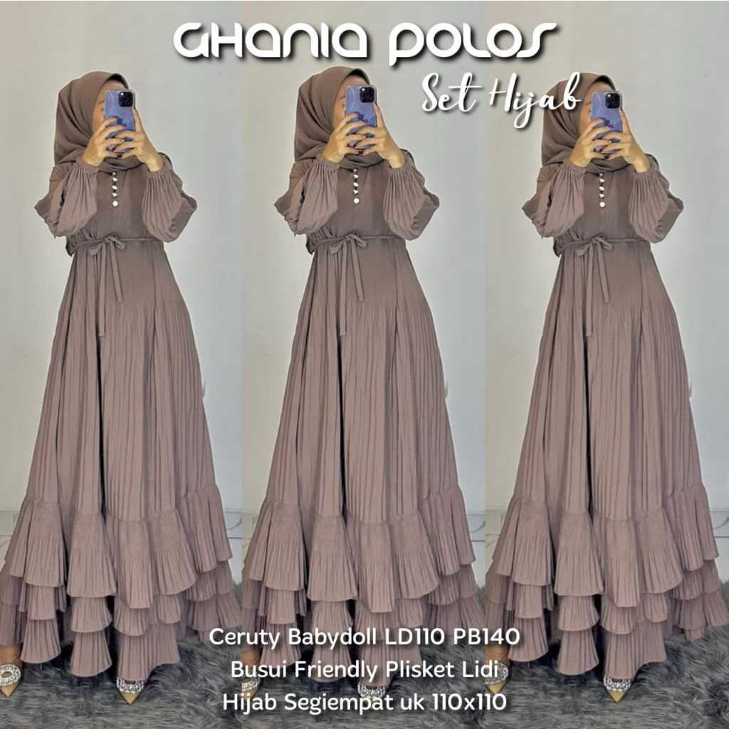 SAVNA LABEL / GHANIA DRESS POLOS / GAMIS LIDI / DRESS CERUTY BABYDOLL / GHANIA DRESS LIDI / DRESS CE