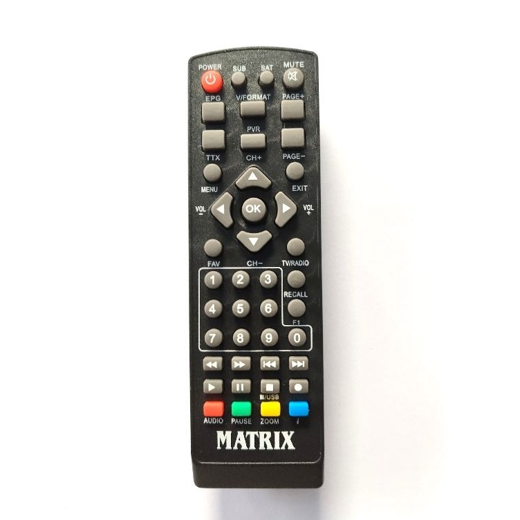 el baru  REMOT REMOTE STB MATRIX GARUDA BIRU  MATRIX BURGER HIJAU SET TOP BOX DIGITAL DVB T2 ayo dio