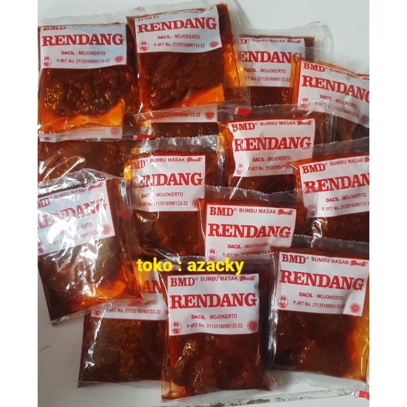 

bumbu masak RENDANG dari bumbu masak instan dacil bukan bmm machmudah