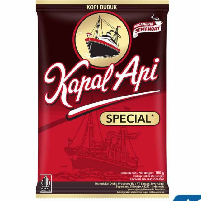 

Kapal Api Kopi bubuk instan spesial 160g