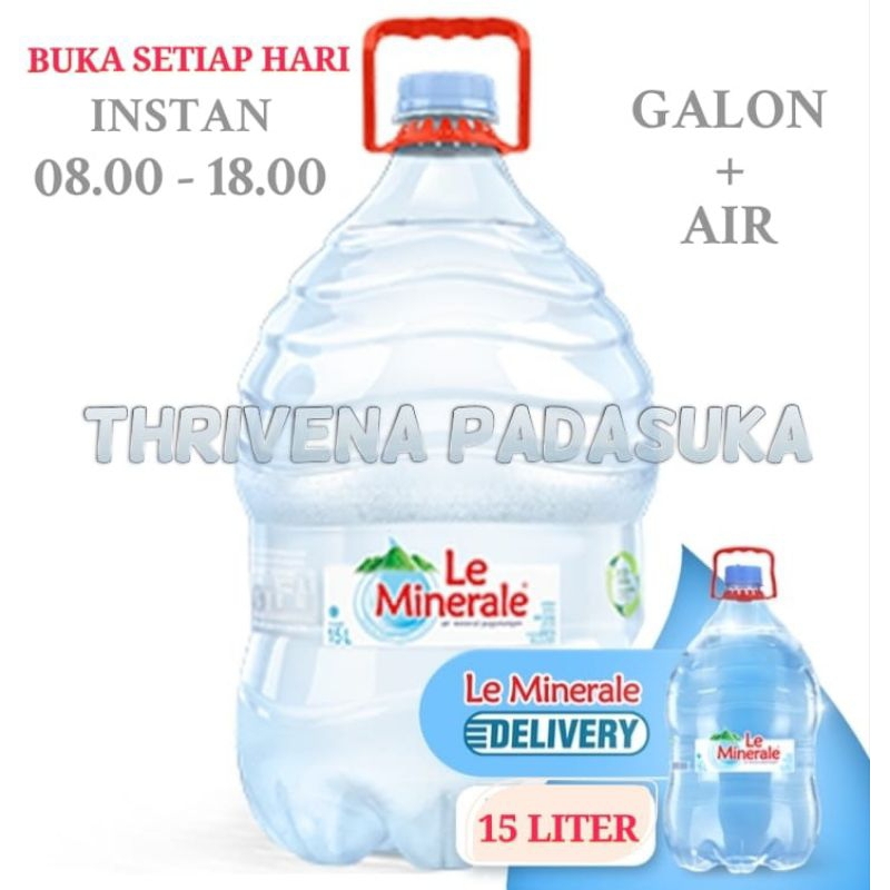 

AIR GALON LE MINERALE 15L / AIR MINERAL / LE MINERAL GALON SEKALI PAKAI