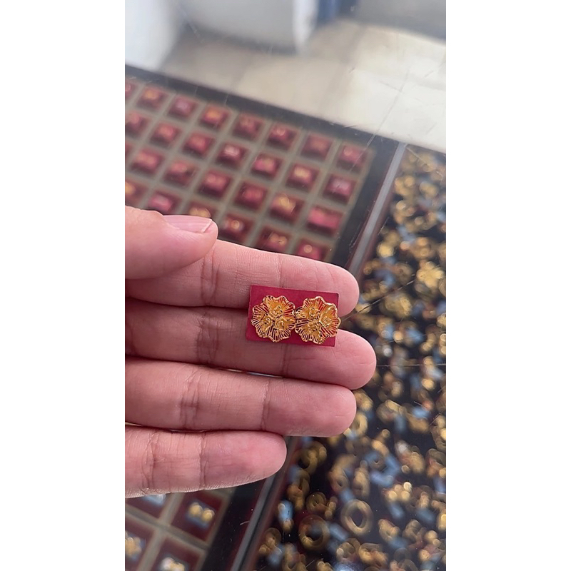 giwang kendari emas asli kadar 700