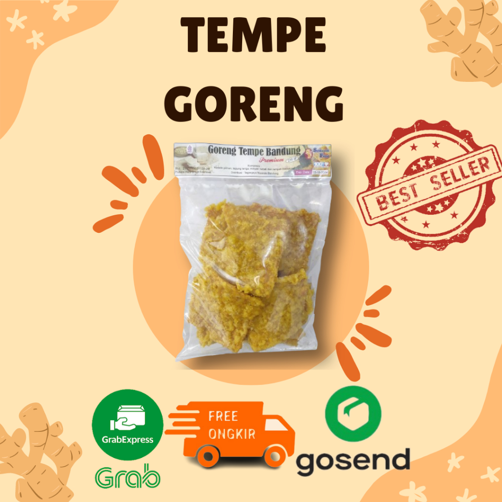 

Tempe Goreng Bandung renyah gurih 250gr