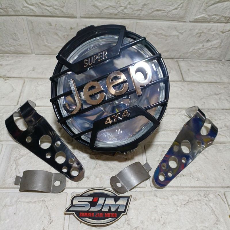 JEEP-Reflektor lampu depan yamaha dt100 dt 100 bohlam h3 dan kupingan dudukan lampu SET