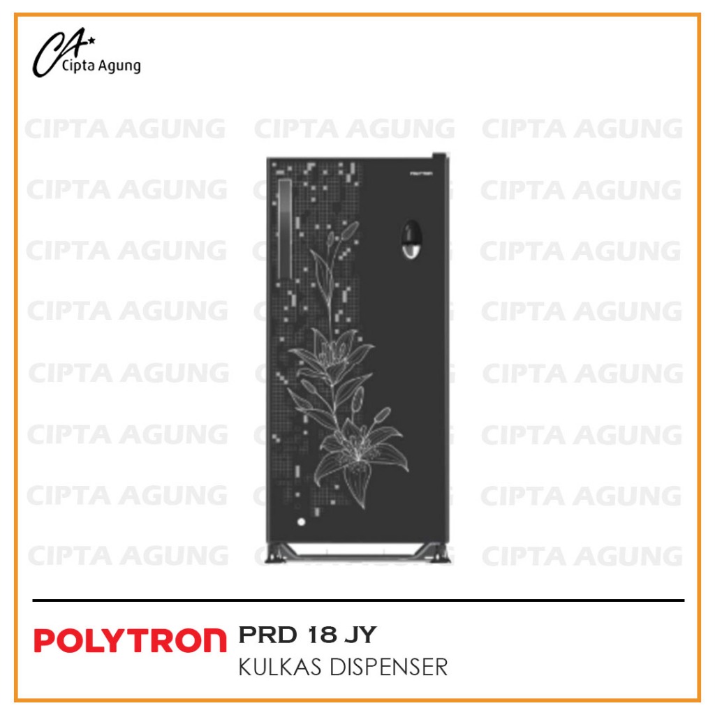 POLYTRON KULKAS 1 PINTU DISPENSER 180 LITER PRD-18JY / PRD 18 JY