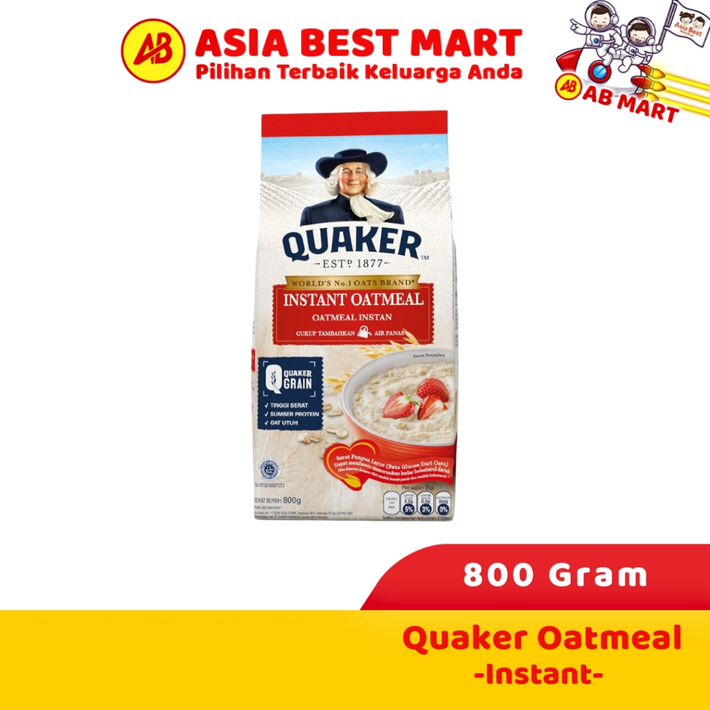 

Quaker Oatmeal Oat 800 Gr Instant Grain Tinggi Serat