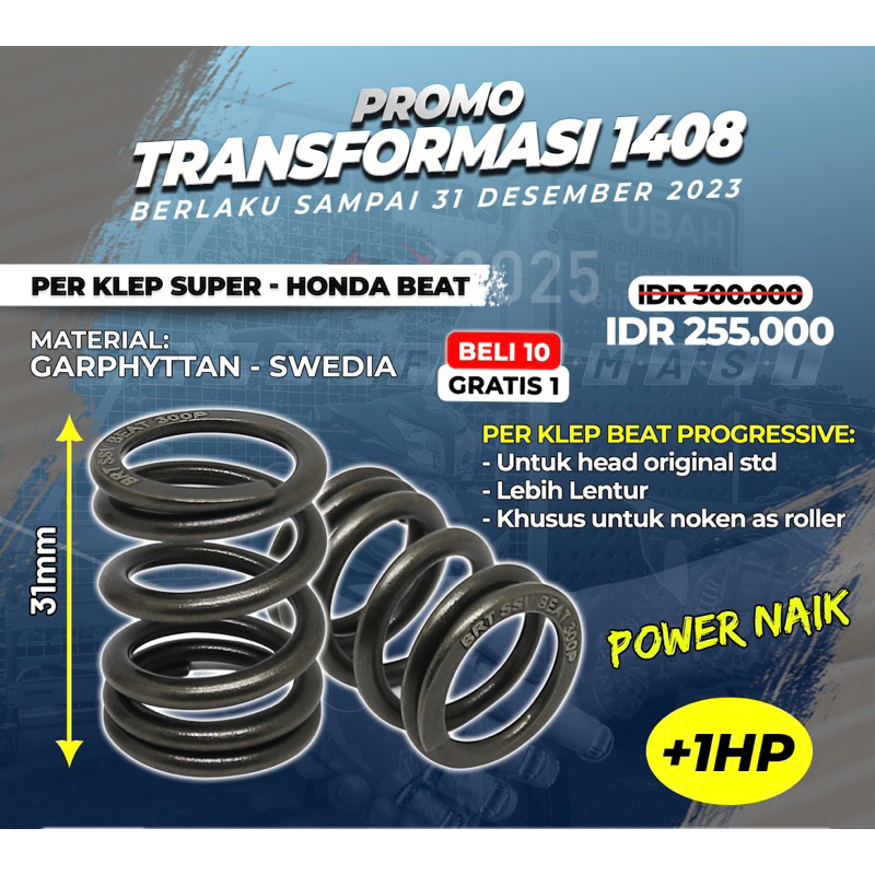 Per Klep BRT Mio J Fino Fi 115 Xrider 115 Per Klep Swedia