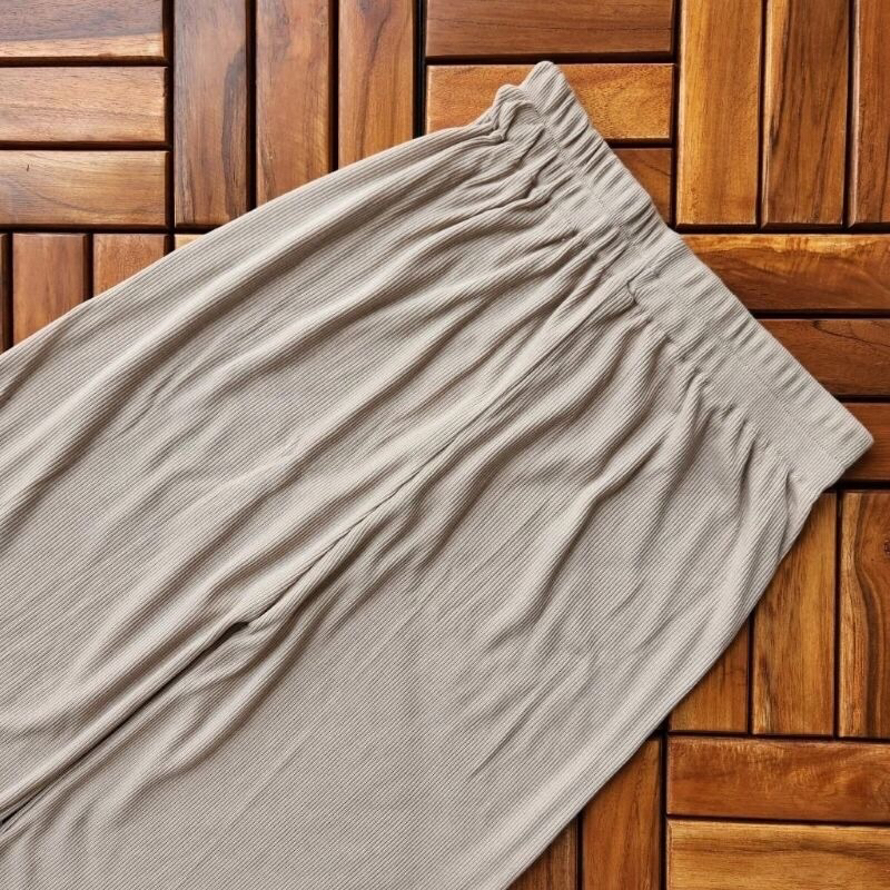 KULOT KNIT UNIQLO KNIT COMFY PANTS CELANA HIGH WAIST