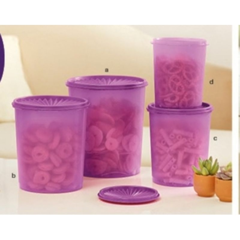 Deco /mosaic canister set tupperware