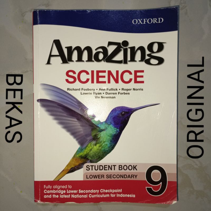 Buku Amazing Science Sains 9 Kelas 3 III 9 IX SMP MTS Penerbit Oxford - Student Book - Richard Fosbe