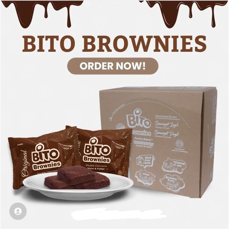 

Bito Brownies 12 Pcs / Chocolate Bito Brownies Cake