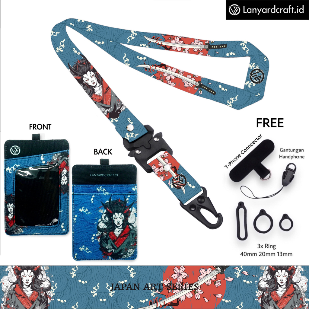 

LC.ID Lanyard Craft Japan Art V4 Gantungan Tali Holder Card Printing - Japan Art Series