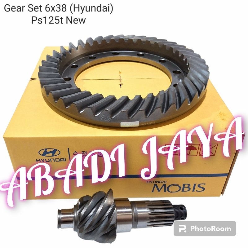 GEAR SET / CROWN WHEEL PINION GARDAN PS125 CANTER HD 6X38 ORIGINAL HYUNDAI