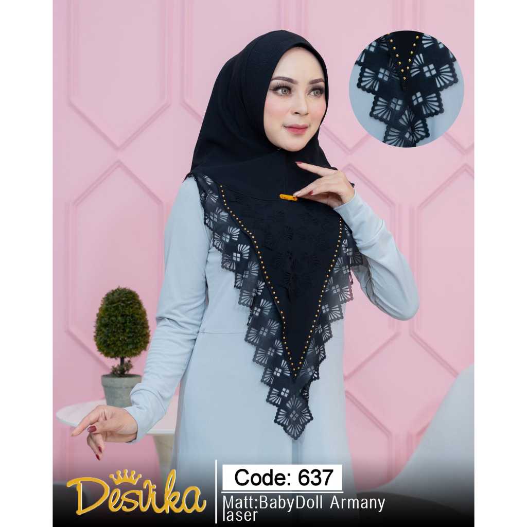 KHIMAR DESVIKA DC 637 KHIMAR CERUTY LACER CUT ORI DESVIKA