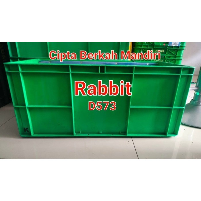 box rabbit plastik bekas kontener plastik box rabbit bekas tipe D573 berkualitas