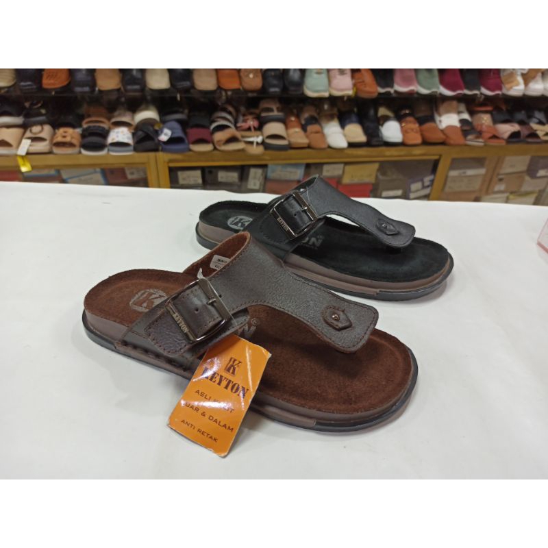 Sandal Kulit Keyton BW274 Sandal pria model sandal jepit