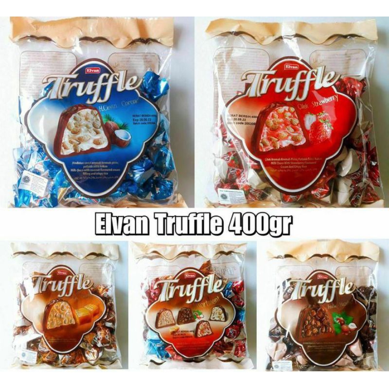 

Coklat Truffle Elvan 400gr | Coklat Turkey Oleh Oleh Haji dan Umrah exp 8-2025