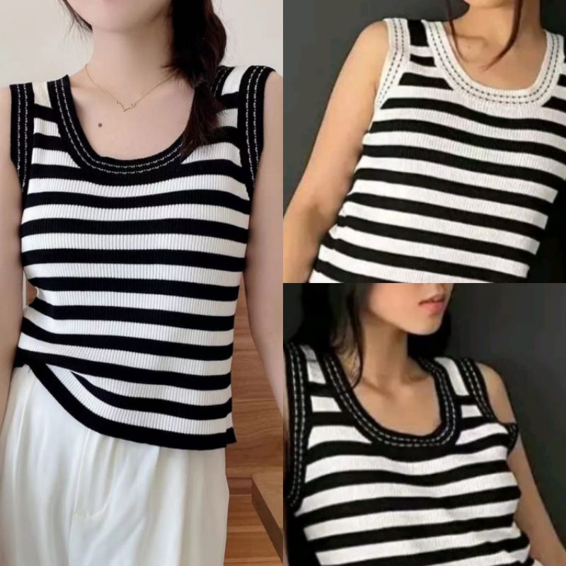 Tanktop stripe / TANKTOP KNIT / TANKTOP RAJUT