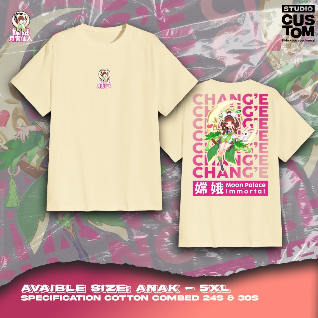 Studiocustom Kitsuk0 Atsan kaos wanita perempuan anime wibu oblong kaos anime series change moon pal