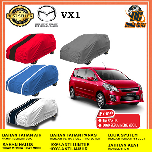 Cover Mobil Mazda VX1 Anti Air Waterproof Outdoor, Sarung Mobil Mazda VX1, Selimut Mobil Mazda VX1, 