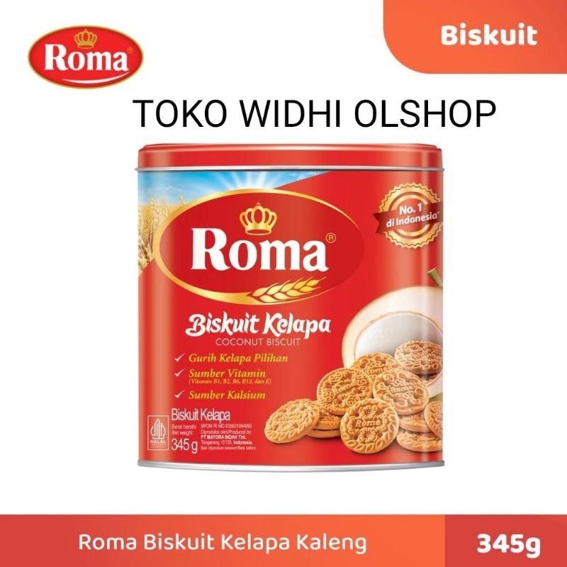Roma Biskuit Kelapa Kaleng 345gr