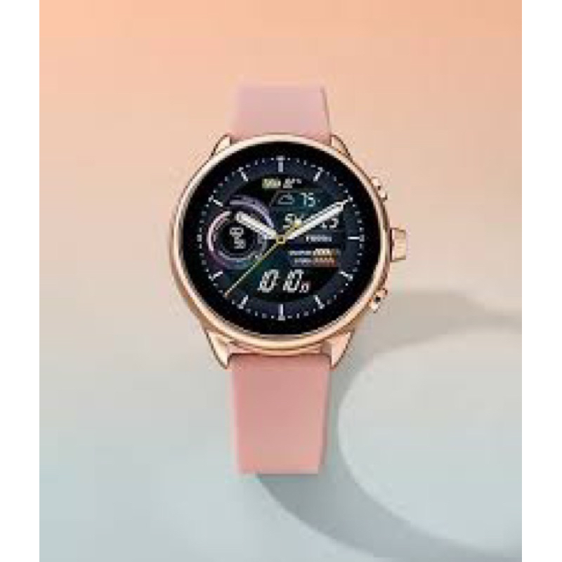 jam smart watch fossil  gen 6 rubber pink