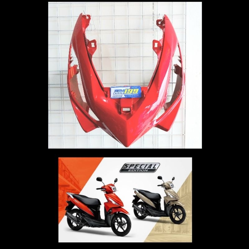 Body Cover Tameng Depan Suzuki Address Special Edition Jepang Orange Candy
