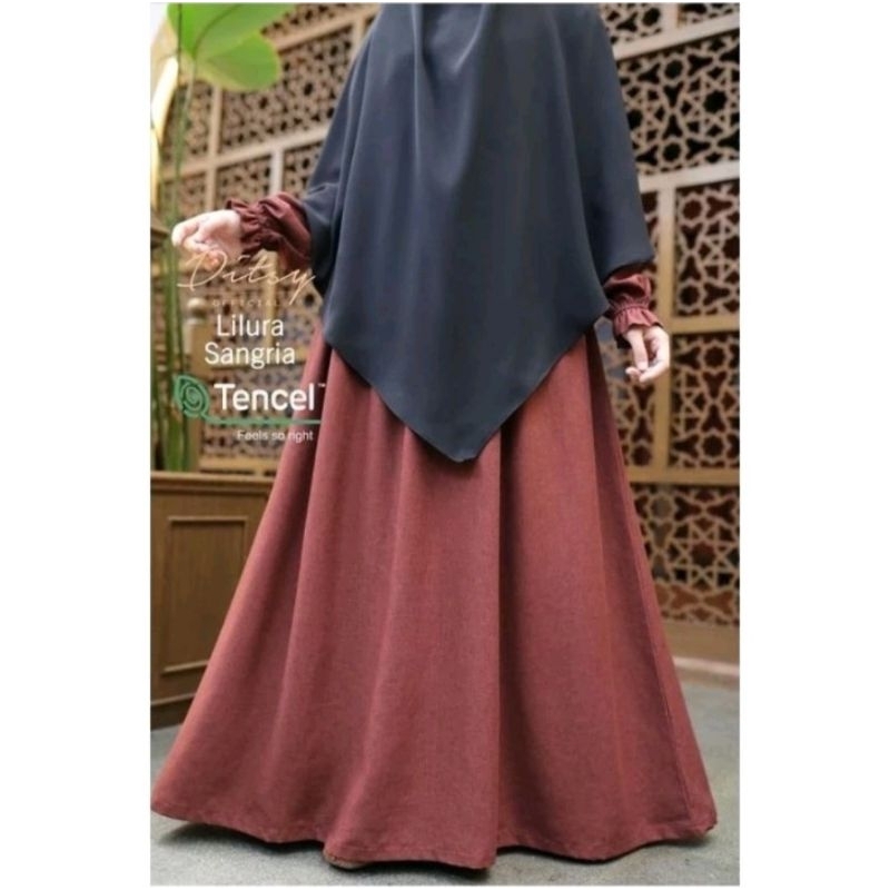 Preloved Ditsy Moslem Sangria tencel XL