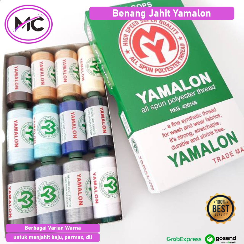 Benang Jahit Yamalon Warna Warni Alat Perlengkapan Menjahit Pakaian Baju Vermak Celana Sulam Rajut B