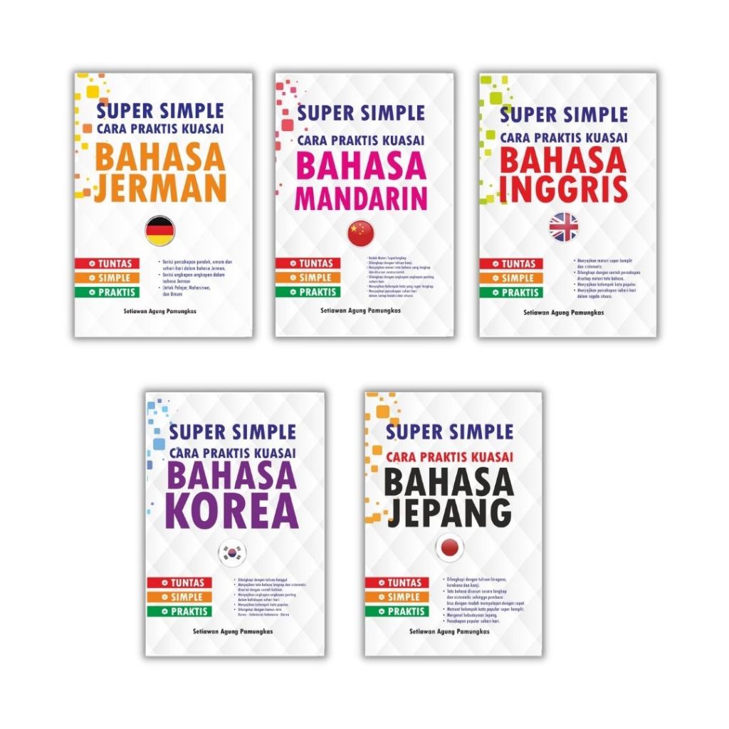 SUPER SIMPLE : Buku Bahasa / Bahasa Inggris / Bahasa Korea / Bahasa Jepang / Bahasa Mandarin / Bahas